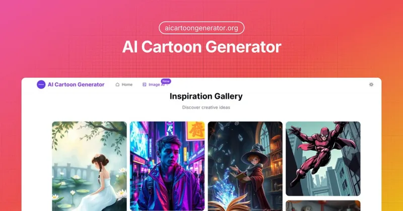 Screenshot of AI Cartoon Generator