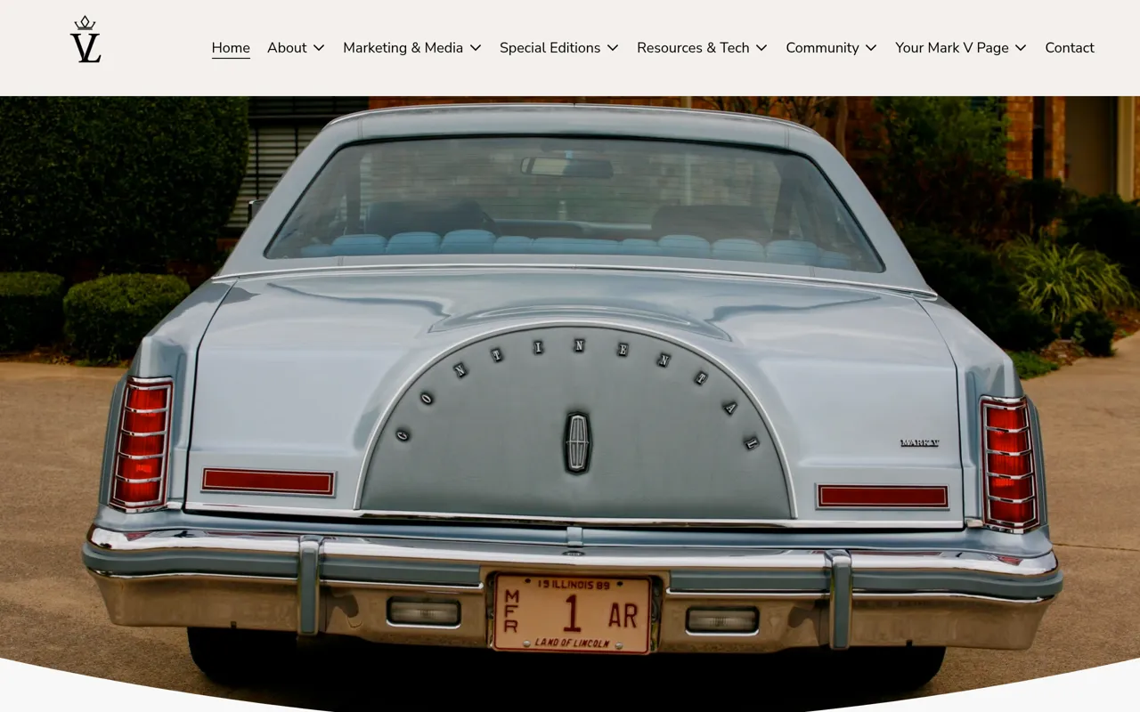 Screenshot of Lincoln Mark V