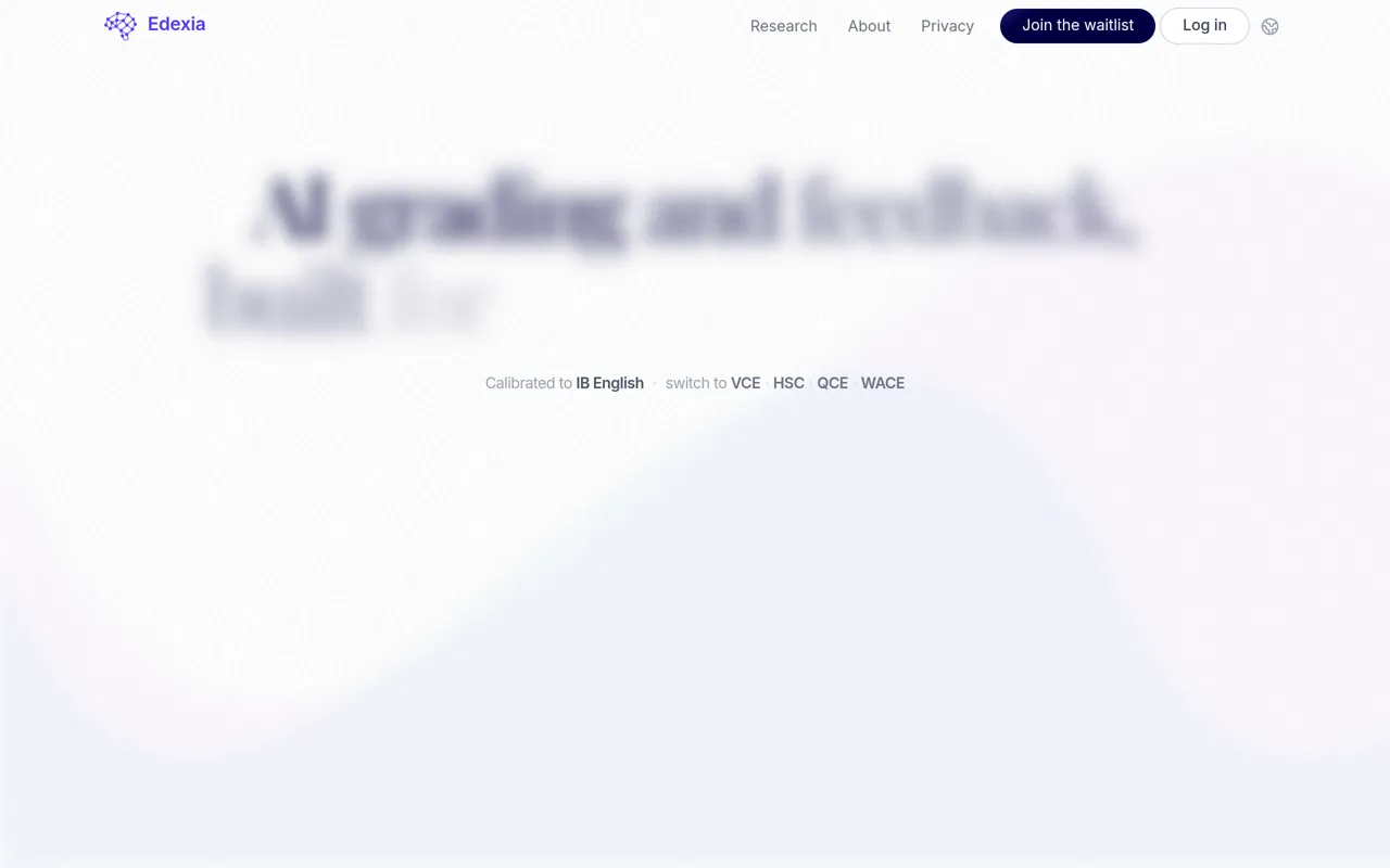 Screenshot of Edexia