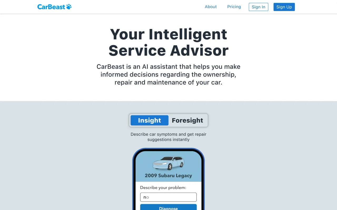 Screenshot of CarBeast