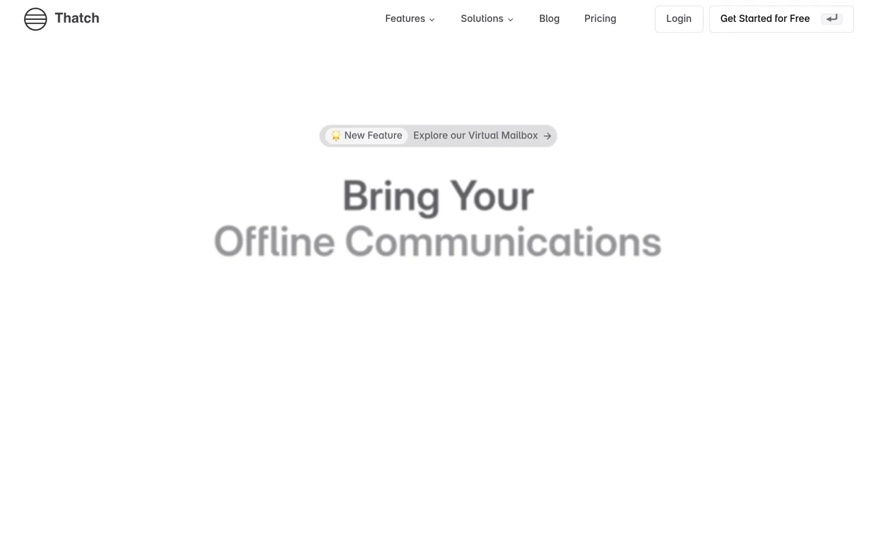 Screenshot of Thatch
