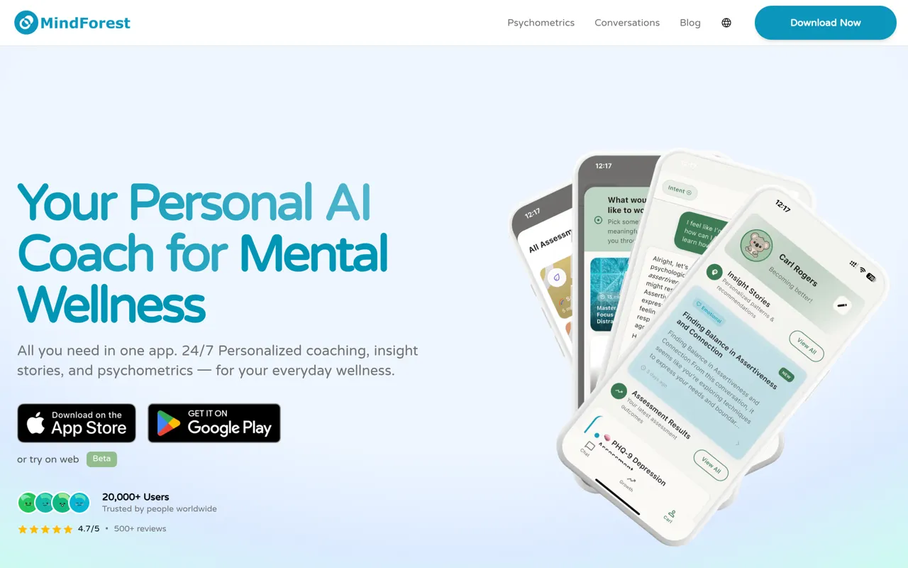 Screenshot of MindForest