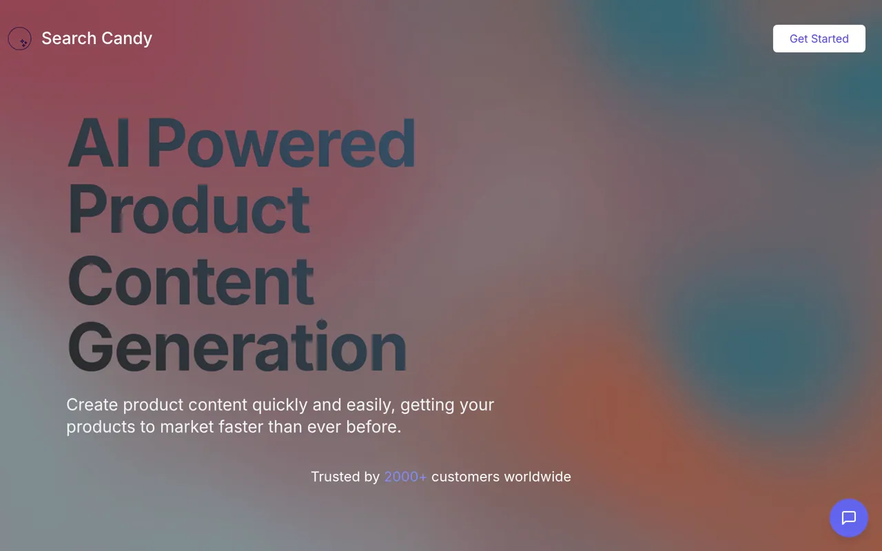 Screenshot of SearchCandy