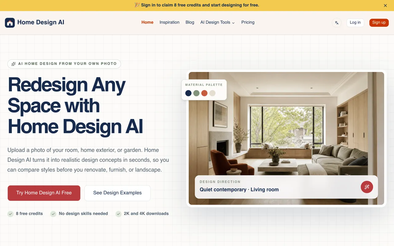Screenshot of Home Design AI