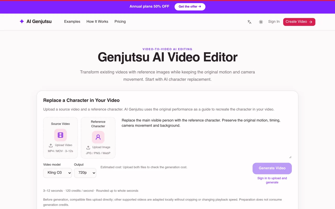 Screenshot of AI Genjutsu