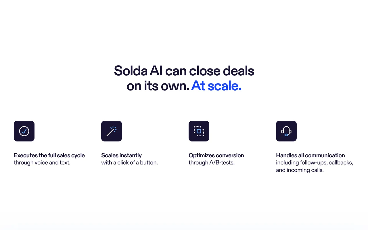 Screenshot of Solda AI