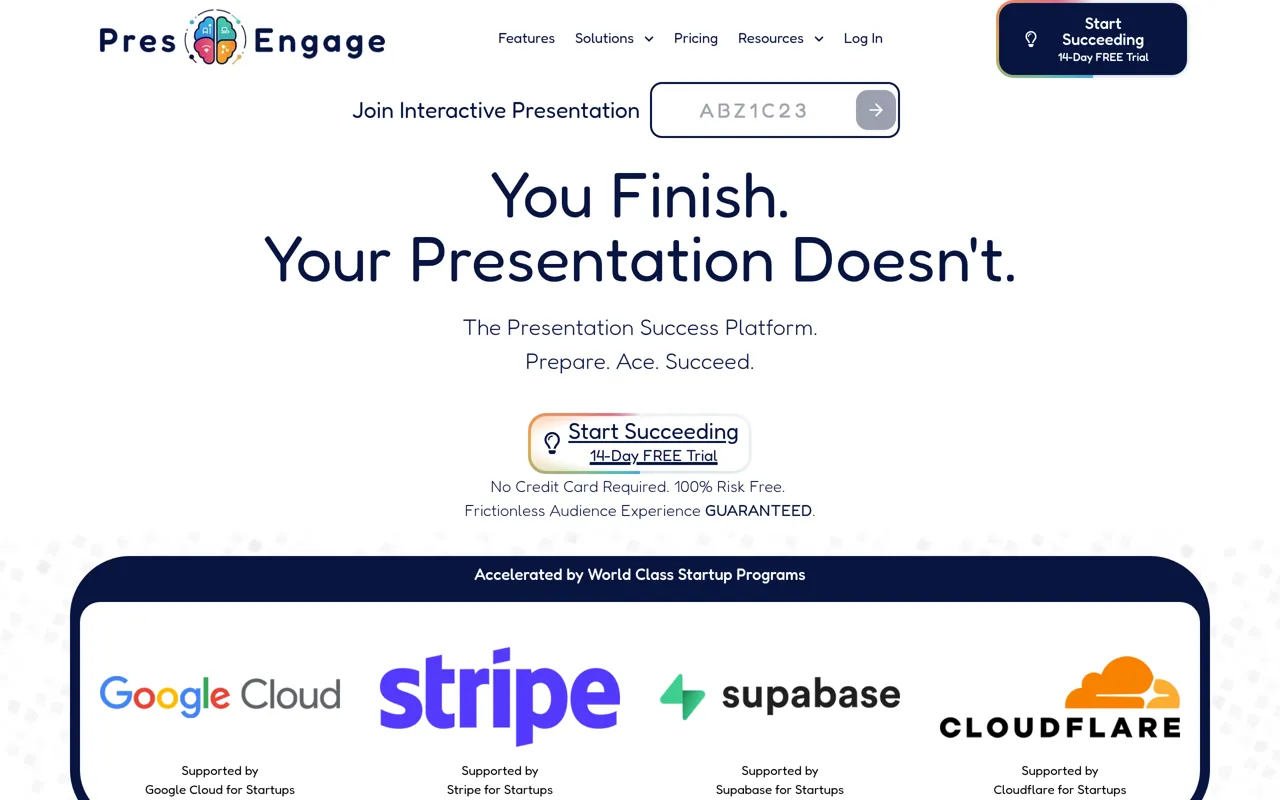 Screenshot of PresEngage