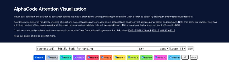 Screenshot of AlphaCode