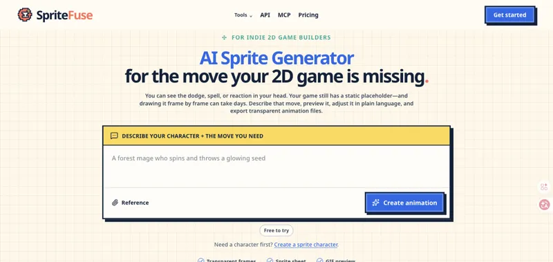 Screenshot of SpriteFuse