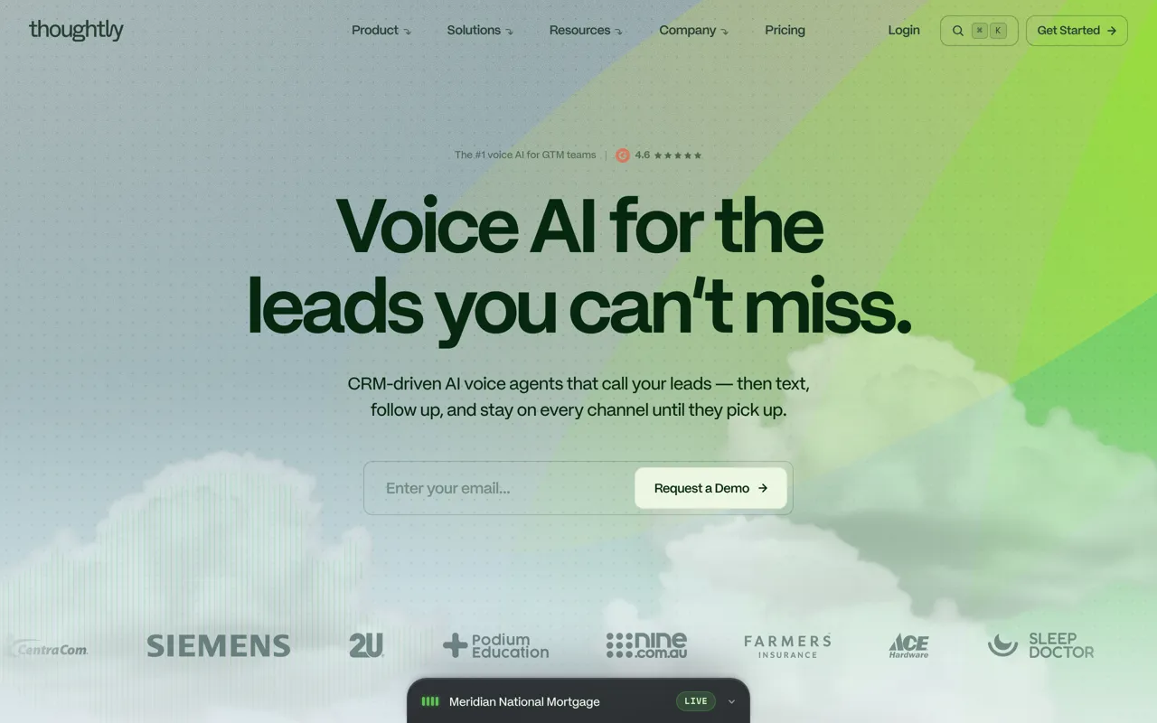 Screenshot of Thoughtly