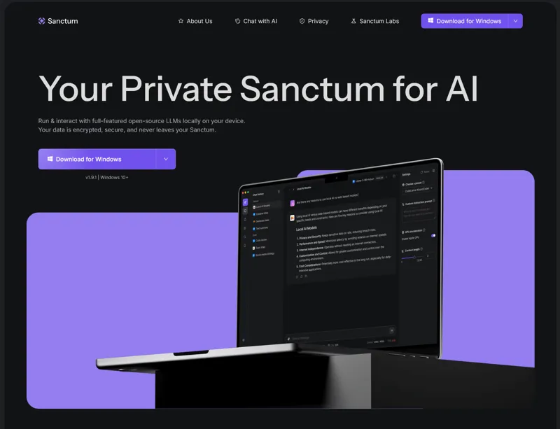 Screenshot of Sanctum