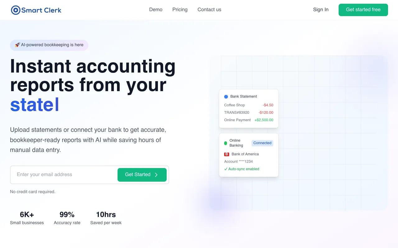 Screenshot of Smart Clerk