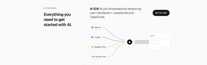 Screenshot of Vercel AI SDK