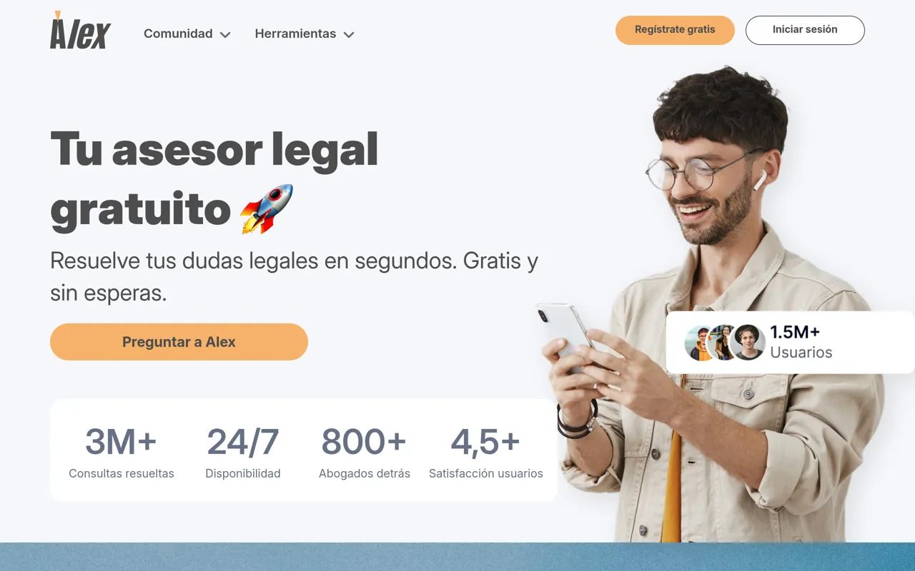 Screenshot of Alex Legal AI