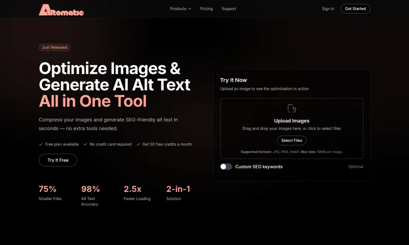 Screenshot of Altomatic.ai