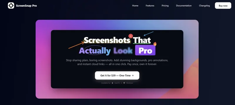 Screenshot of ScreenSnap Pro