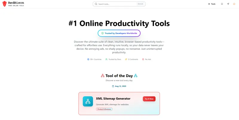 Screenshot of RedBison