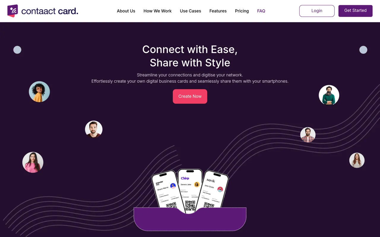 Screenshot of contaact card.