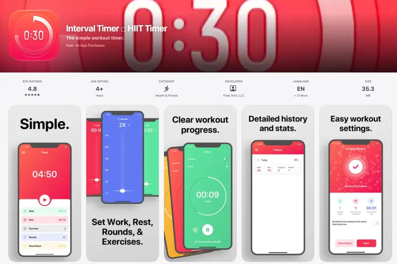 Interval Timer ⚡ HIIT Timer screenshot