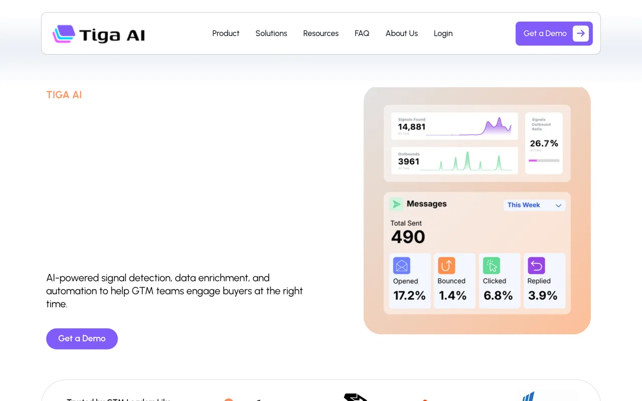 Screenshot of Tiga AI