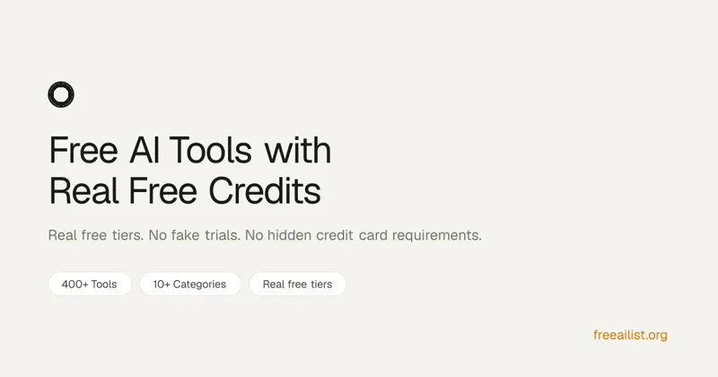 Screenshot of FreeAIList