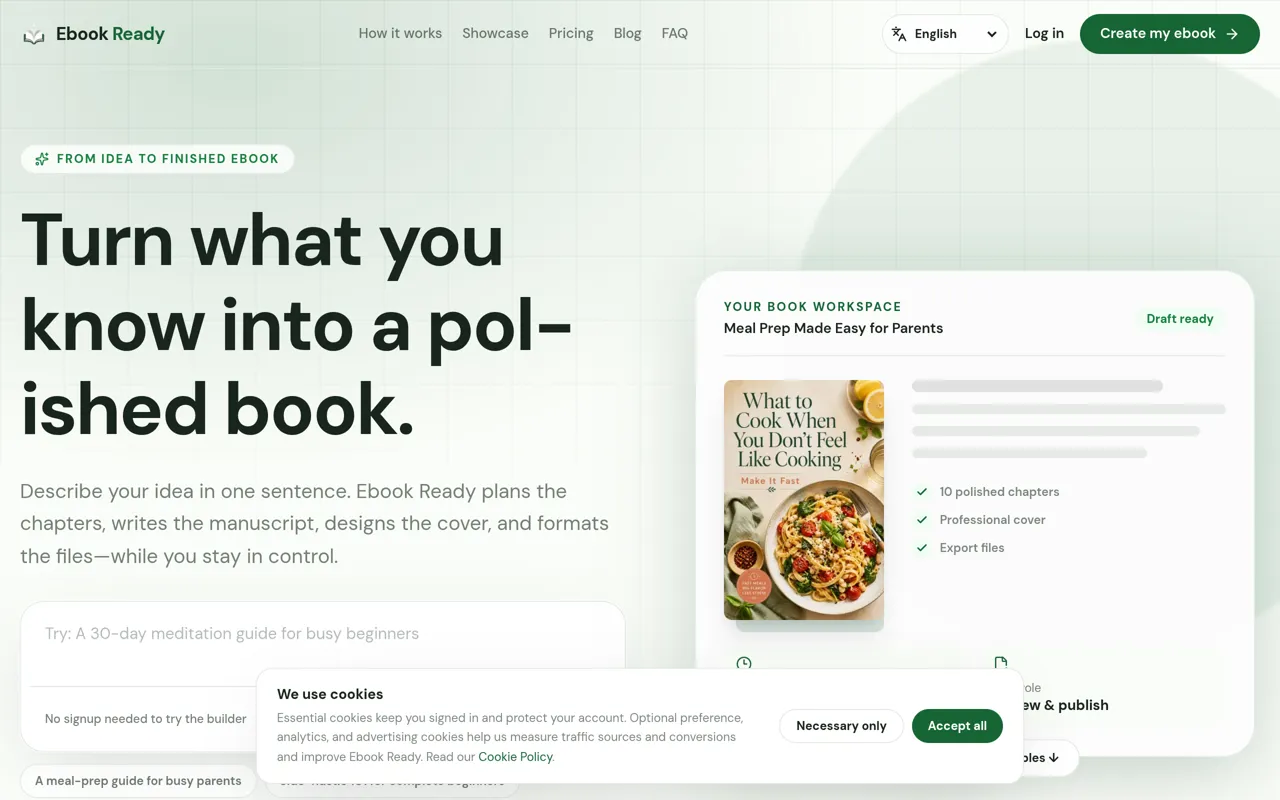 Screenshot of Ebook Ready