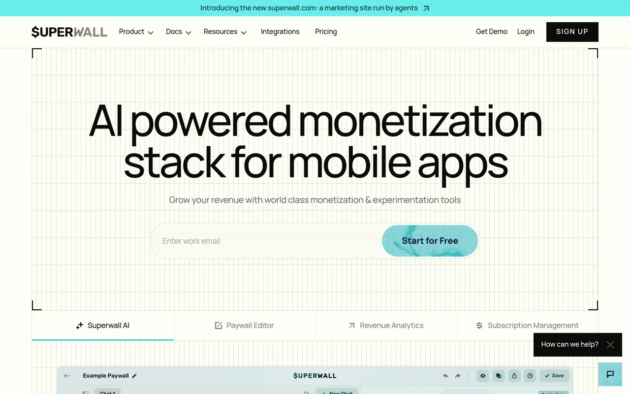 Screenshot of Superwall