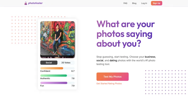 Screenshot of Photofeeler