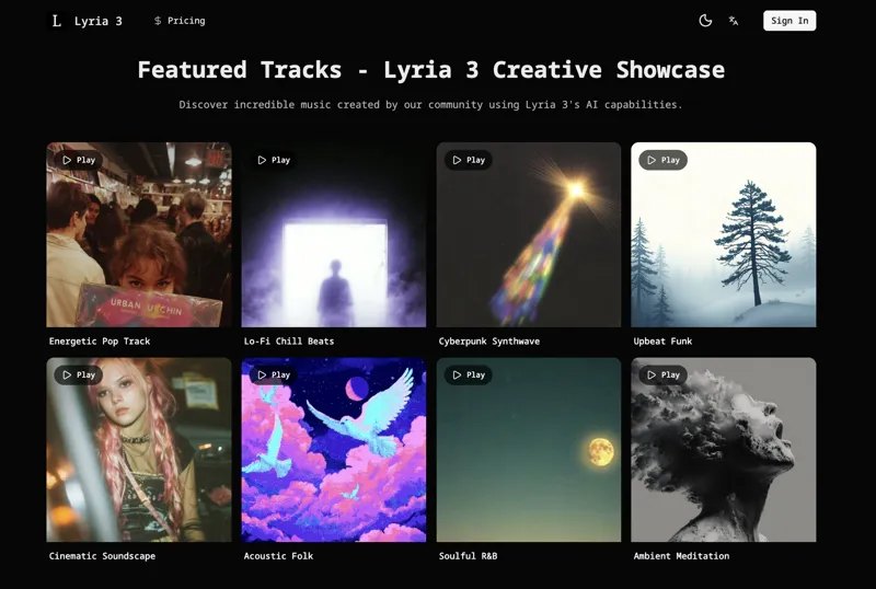 Screenshot of Lyria 3