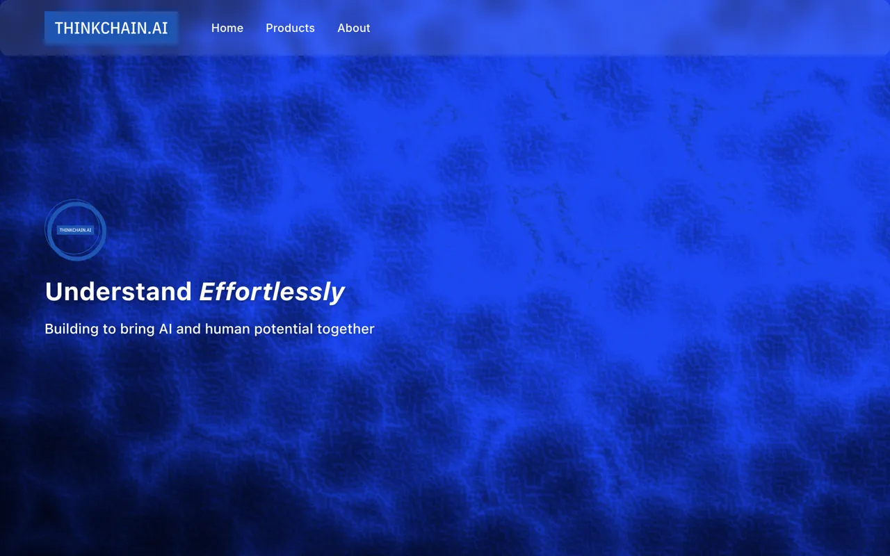 Screenshot of ThinkChain.ai