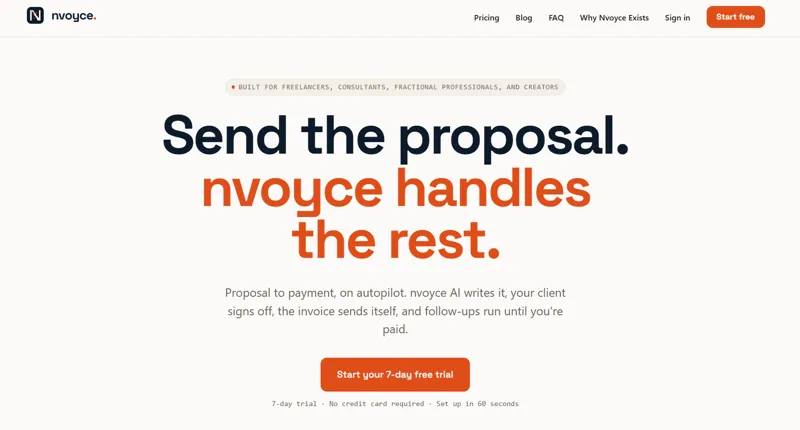 Screenshot of Nvoyce