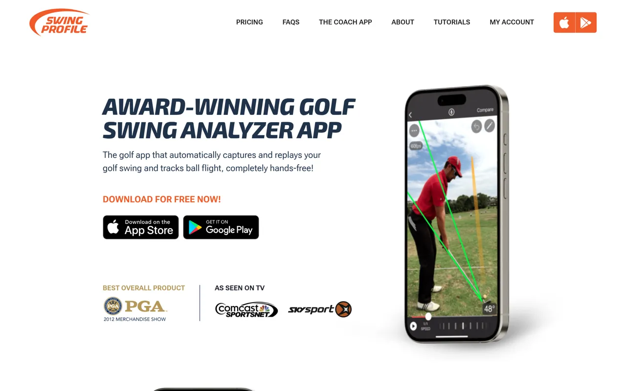 Screenshot of Swing Profile