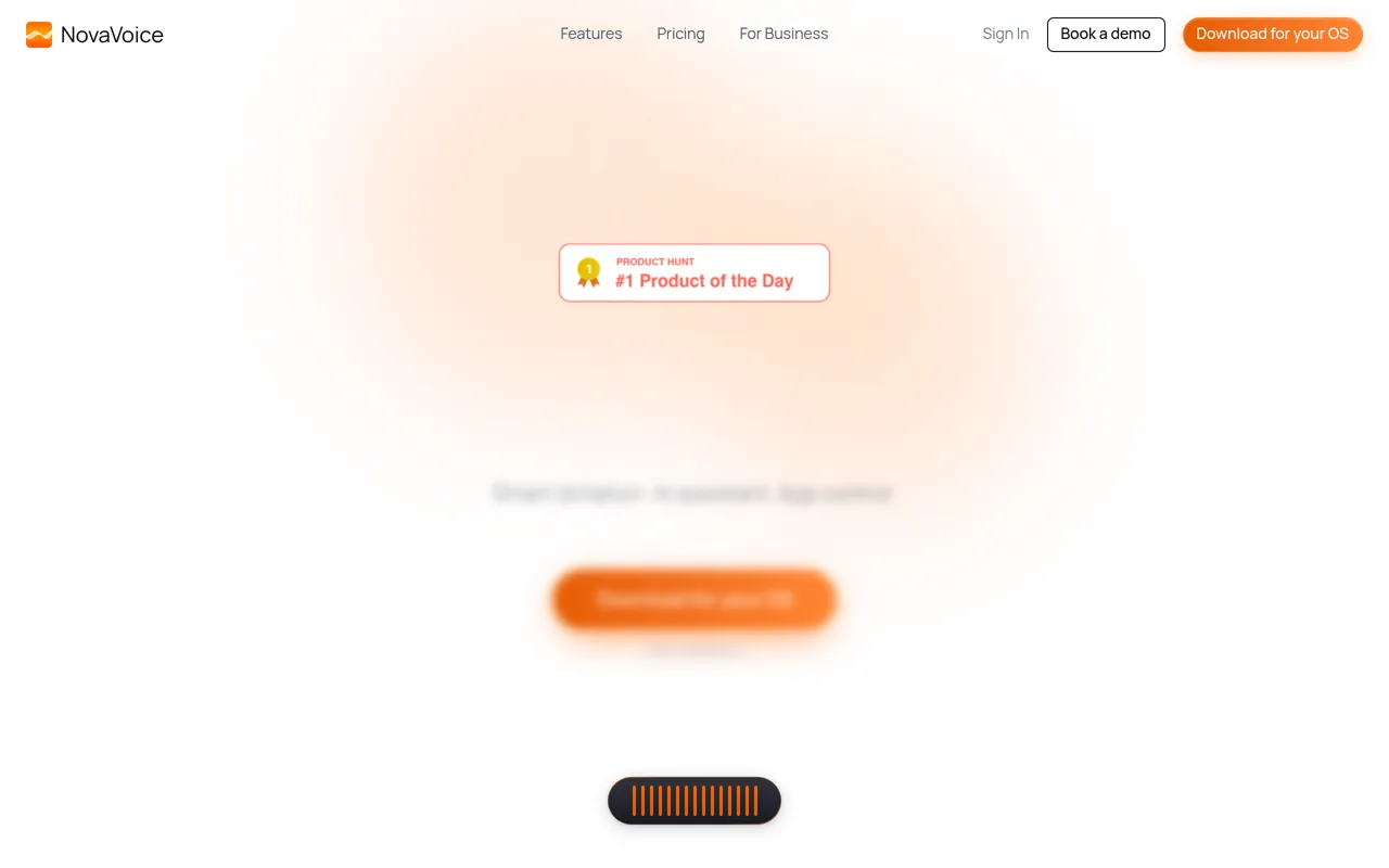 Screenshot of NovaVoice