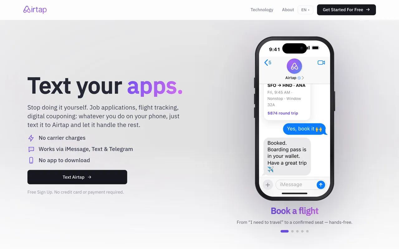 Screenshot of Airtap