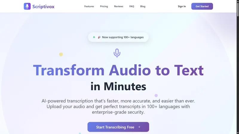 Screenshot of Scriptivox