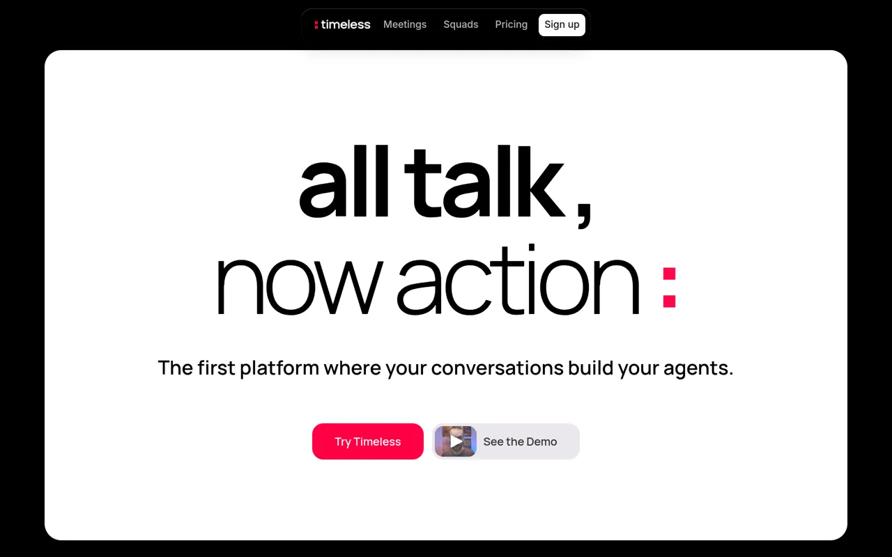 Screenshot of Timeless