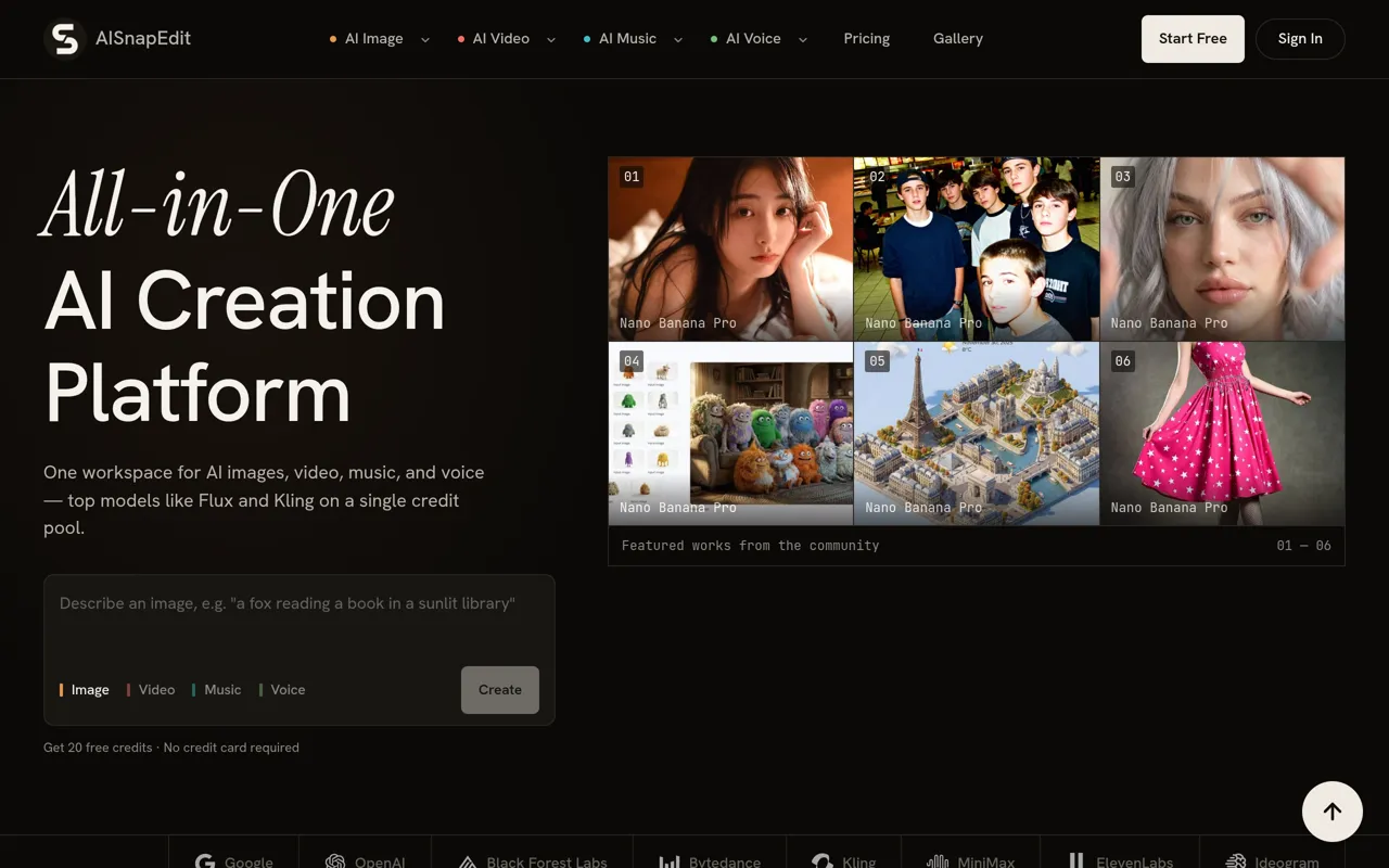 Screenshot of AISnapEdit