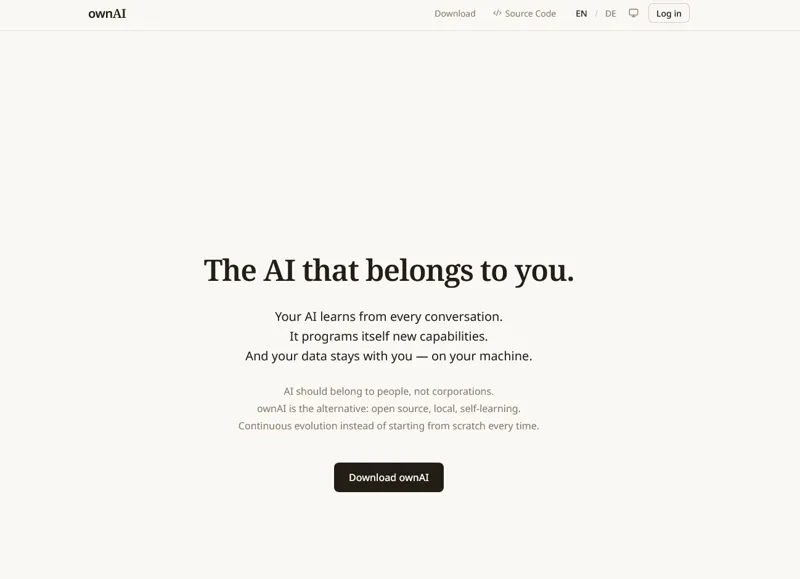 Screenshot of ownAI