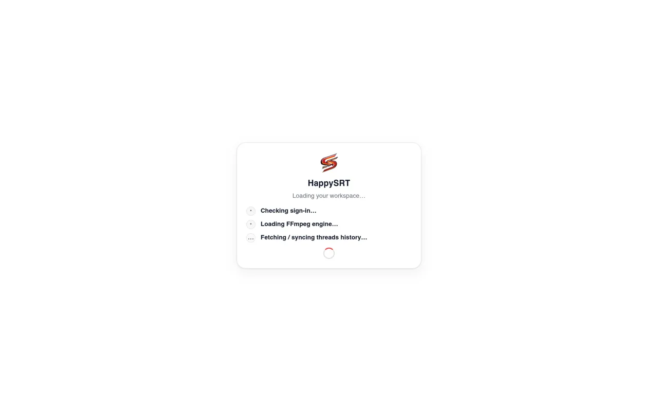 Screenshot of HappySRT