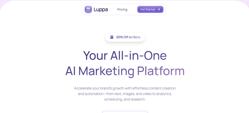 Screenshot of Luppa AI