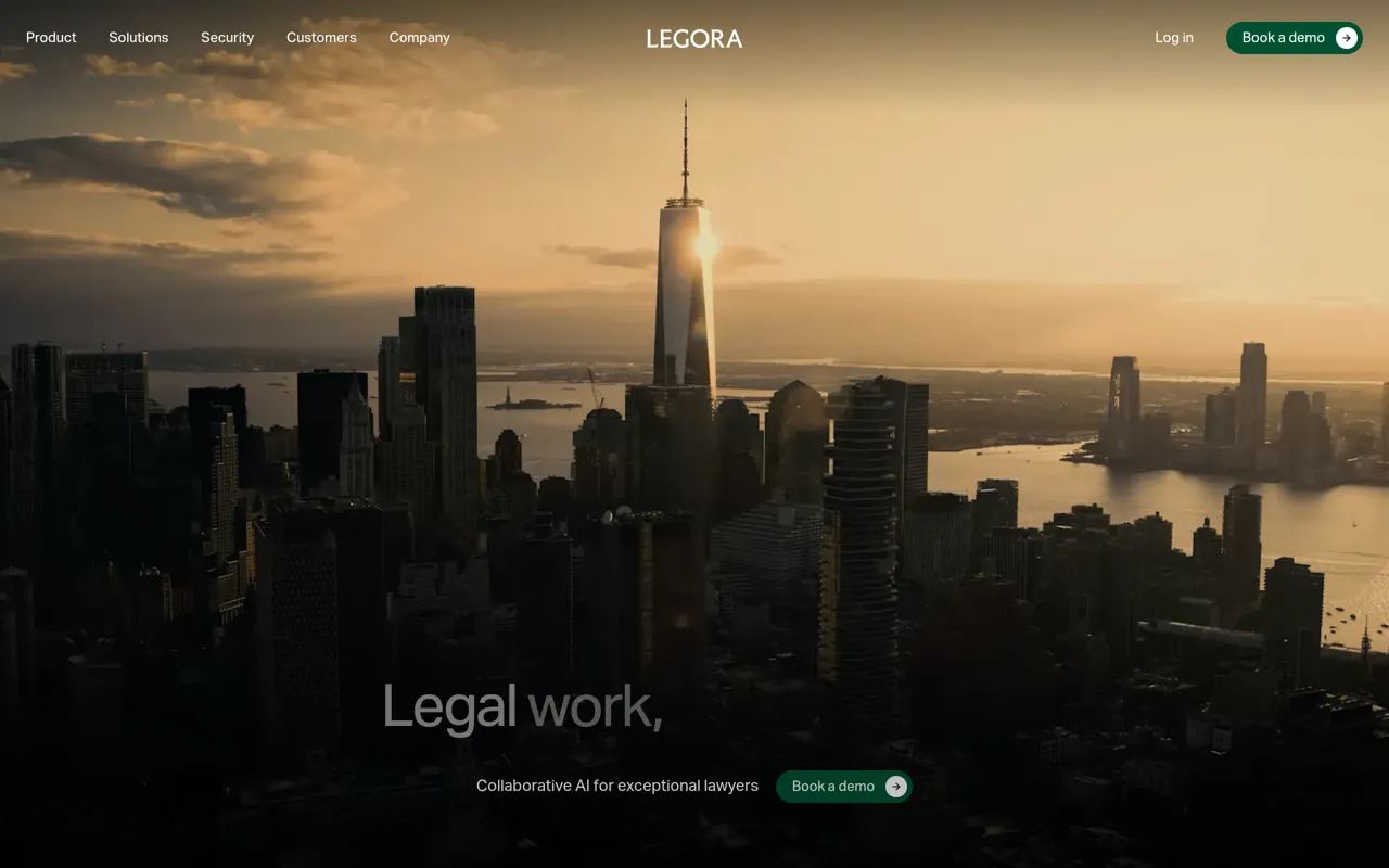 Screenshot of Legora