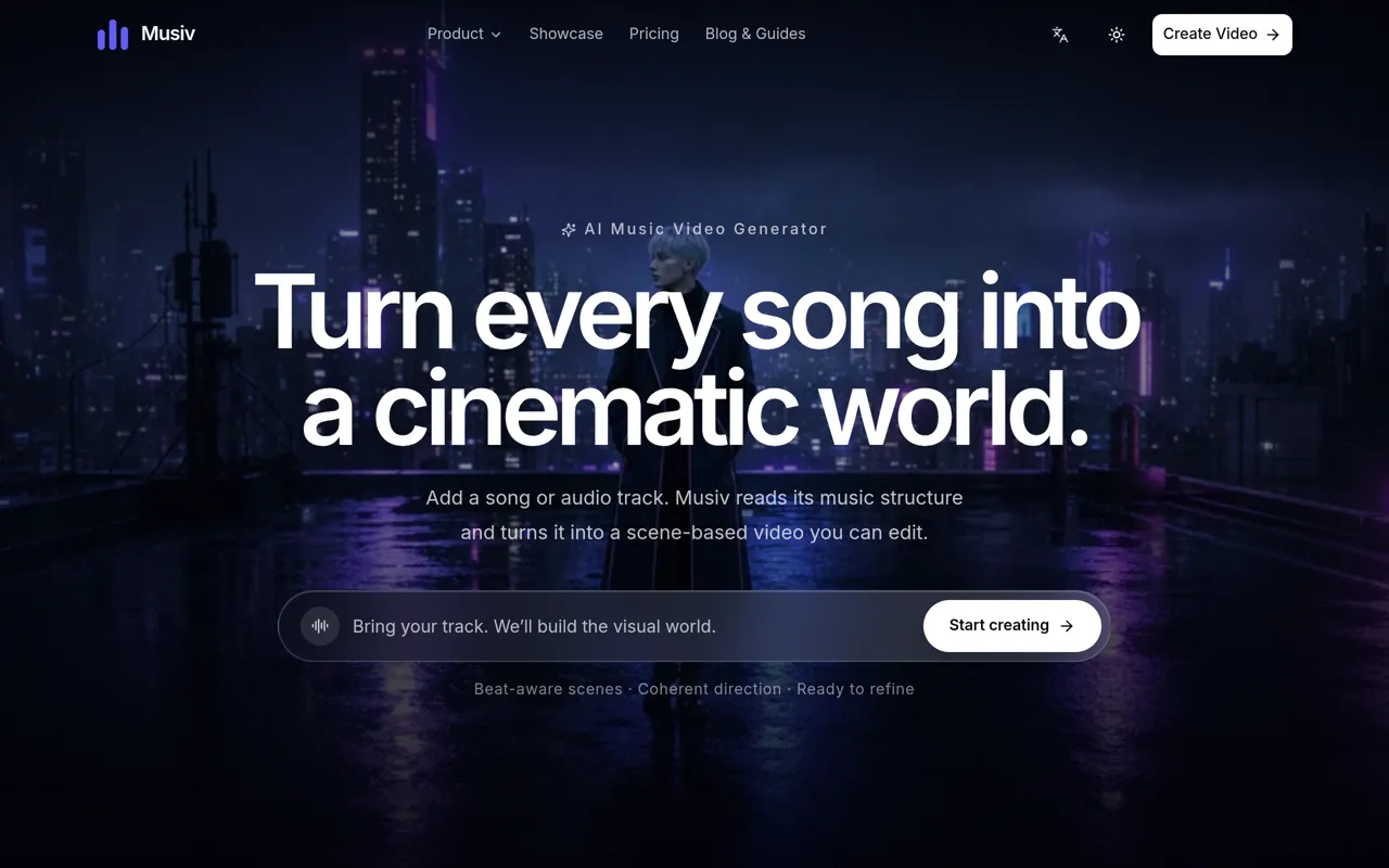 Screenshot of Musiv