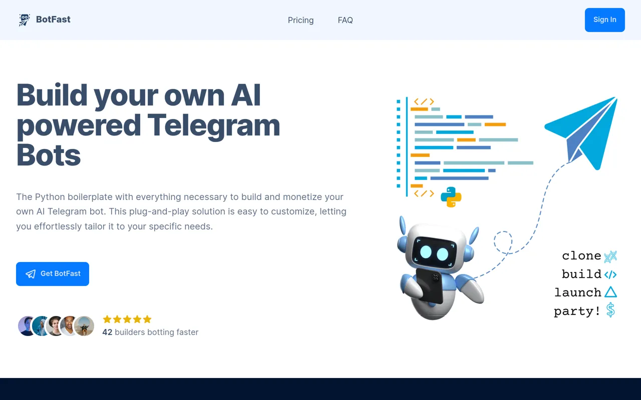Screenshot of BotFast