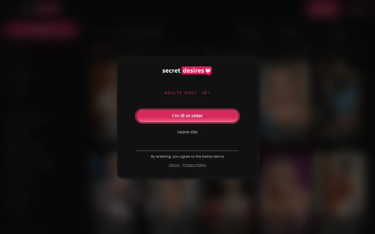 Screenshot of Secret Desires AI