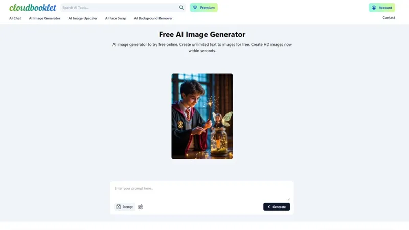 Screenshot of Cloudbooklet AI