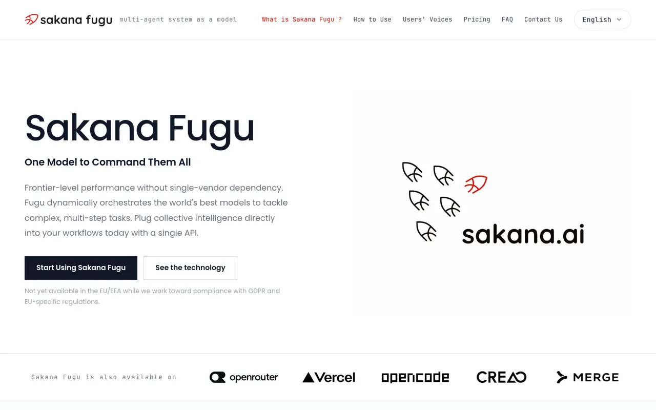 Screenshot of Sakana Fugu