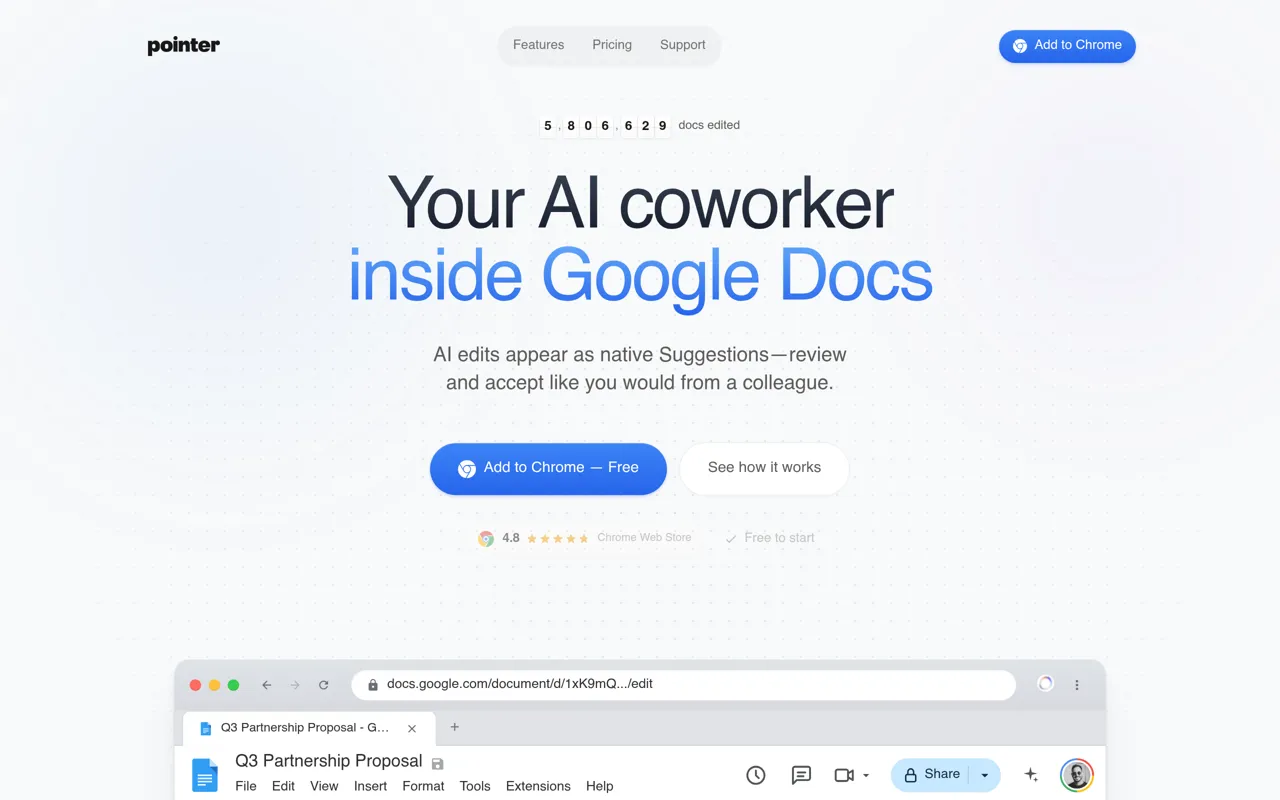 Screenshot of Pointer
