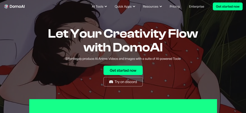 Screenshot of DomoAI