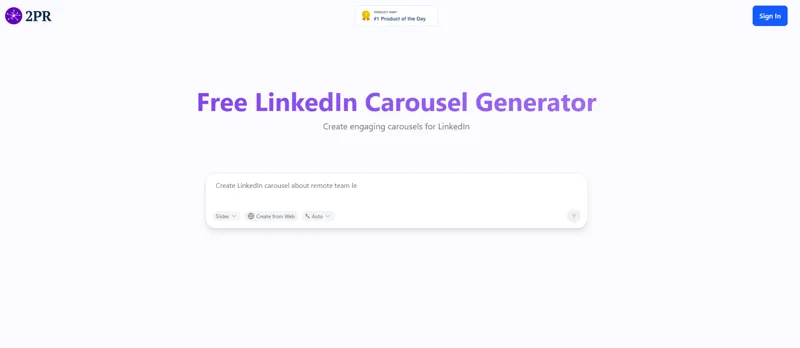 Screenshot of 2pr Carousel