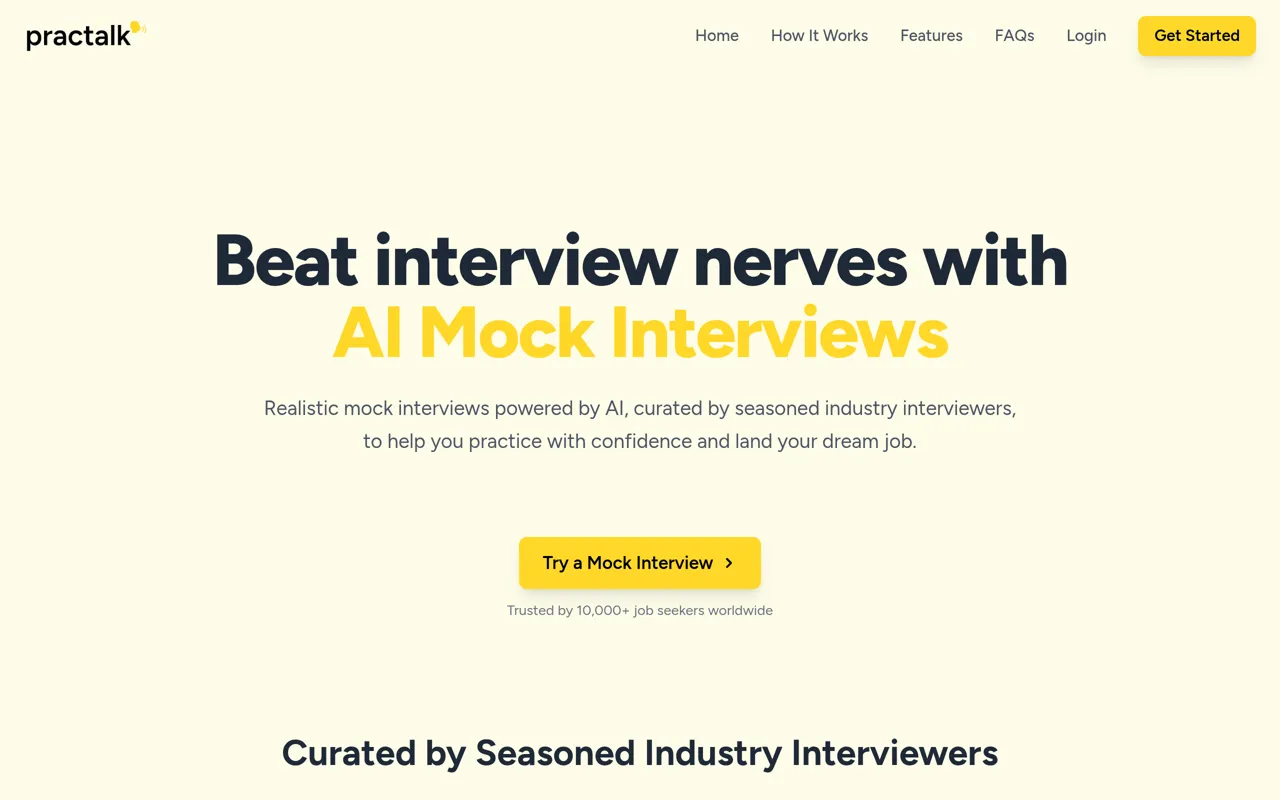 Screenshot of PracTalk